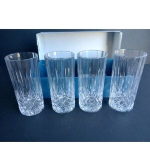 Vintage Oneida Capri Collection Antonio 24%Lead Crystal Set of 4. 5 3/4"Tall